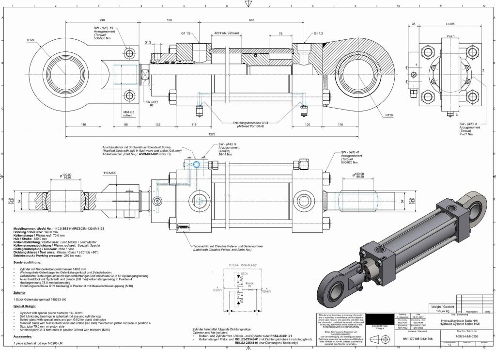 hydraulic cylinder design