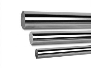 Induction hardened chrome plated rod